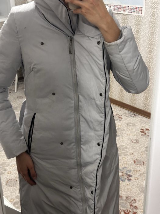 Удлиненная зимняя куртка