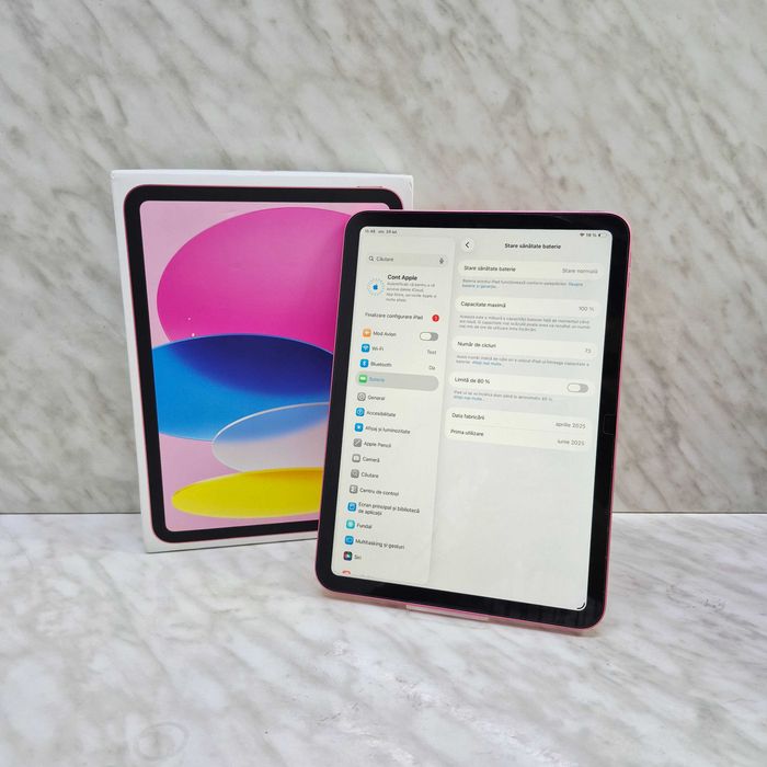 Tableta Apple iPad 11, A16  256GB, Wi-Fi Pink 100% baterie Garantie Zeus Amanet Militari 36517