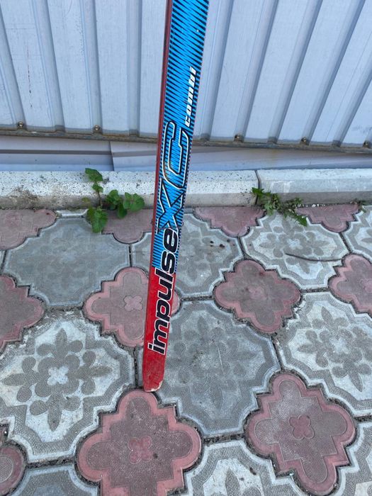 Продам лыжи ботинками и палками.