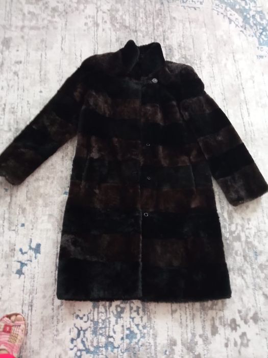 Шуба женская мутон размер 48