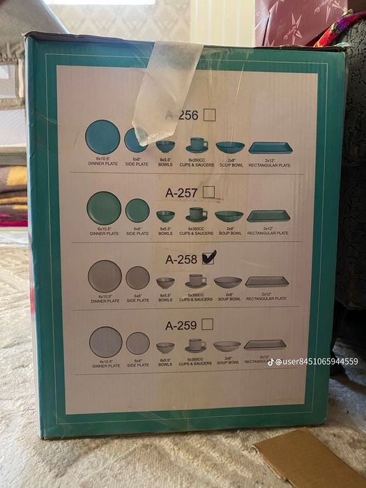 34 персон посуды , чайный набор