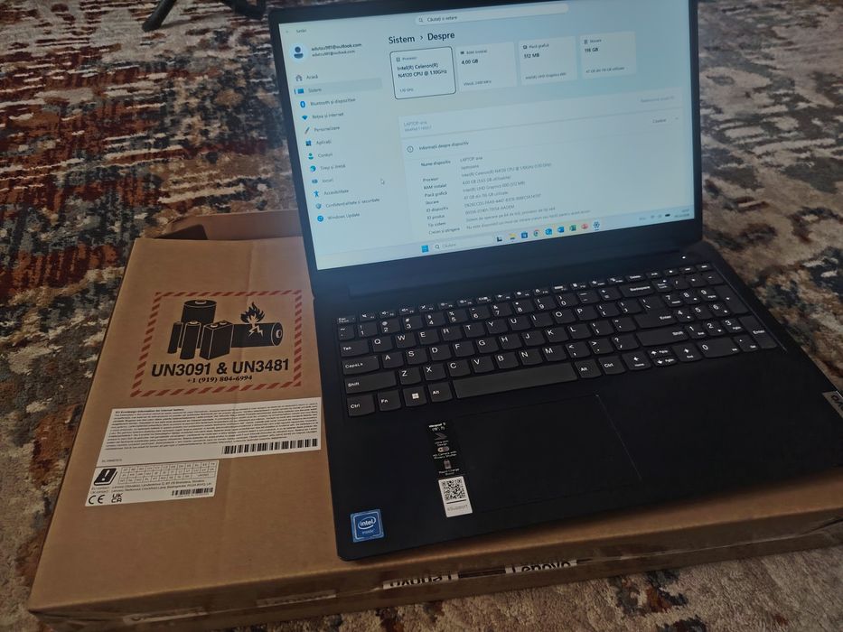 Laptop Lenovo IdeaPad 1 15IGL7, 15.6inch, nvme256