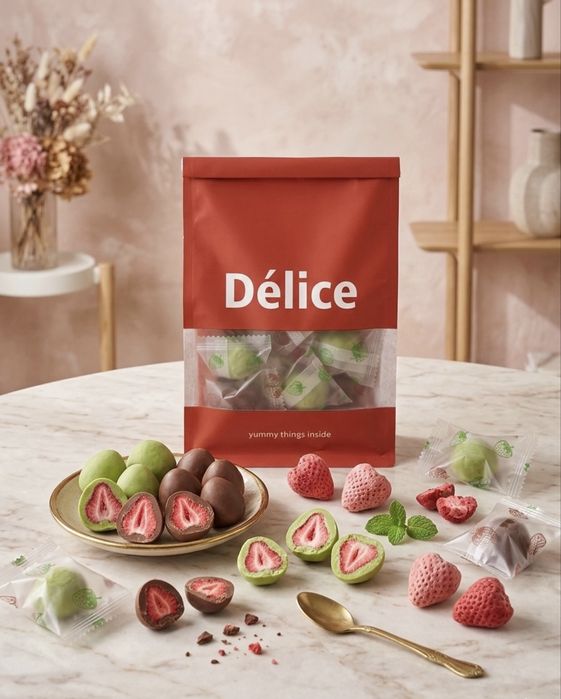 Сублимированные фрукты, мороженое подарок