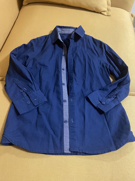 3 ризи с дълъг ръкав за момче и суитшърт без качулка