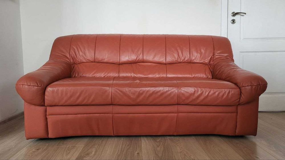 Кожени дивани 2 броя - 2ка и 3ка