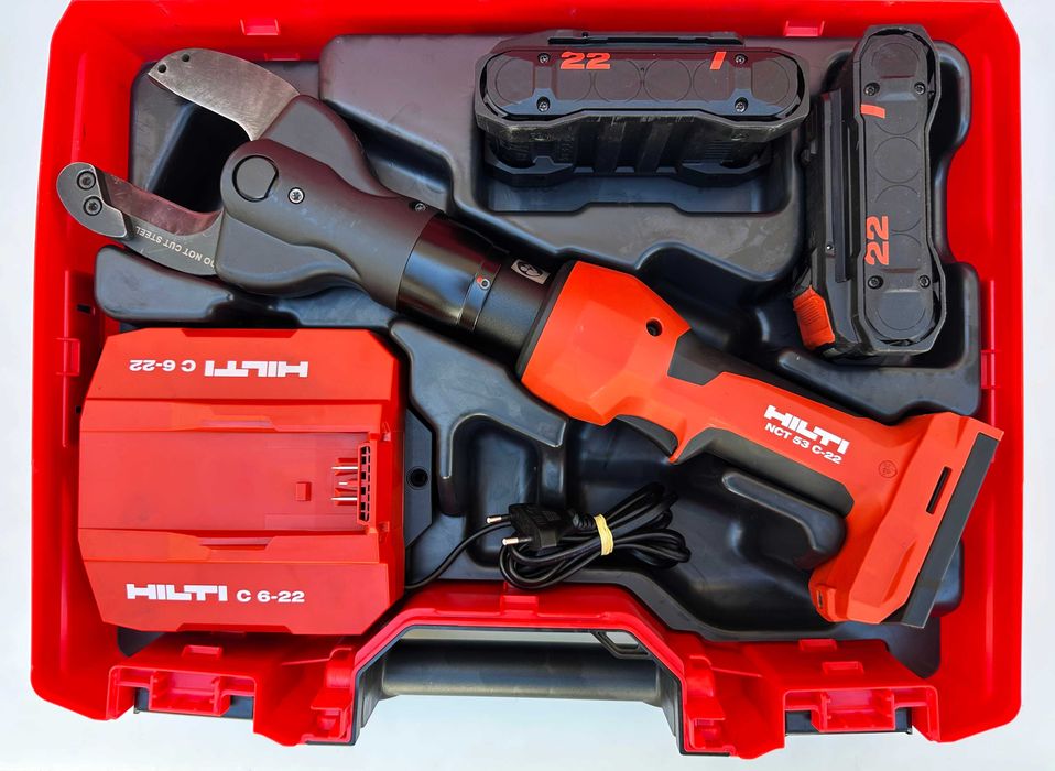 ТОП ЦЕНА! Hilti NCT 53 C-22 Nuron - Акумулаторна ножица за кабели като нова!
