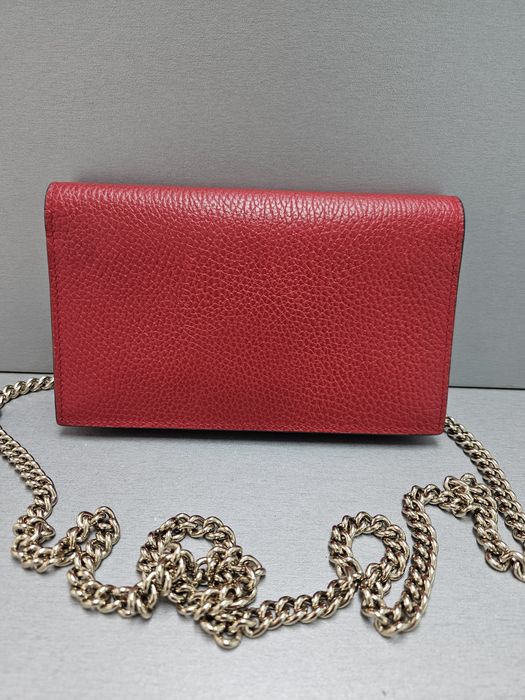Gucci Betty оригинален, кожен портфейл с верижка