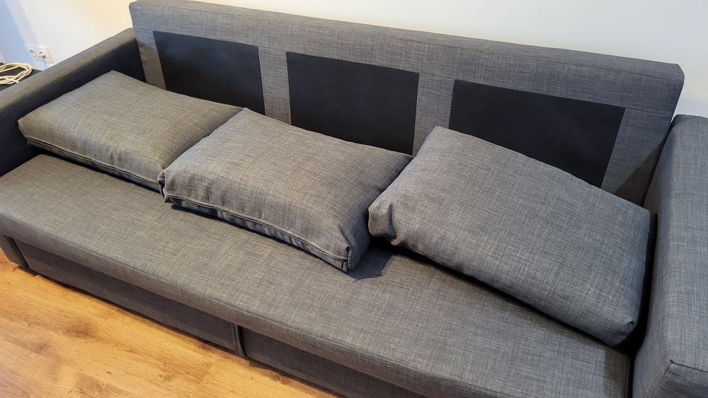 Canapea extensibila 3 locuri - gri inchis Friheten IKEA