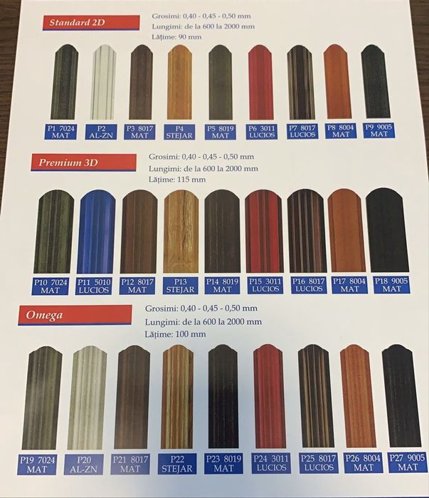 Sipca metalica de gard model 3D premium direct de la producator