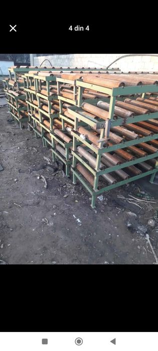 Banda  rulanta pe role transportoare pentru diverse materiale piese