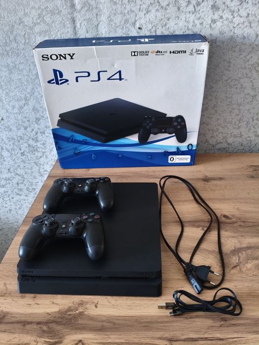 PS4 Slim 1TB + 2 DualShock + PS Plus до 2027 + много игр