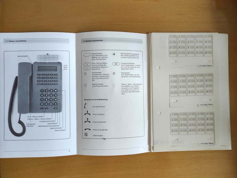 Качествен немски стационарен телефон за възрастни,  почти нов
