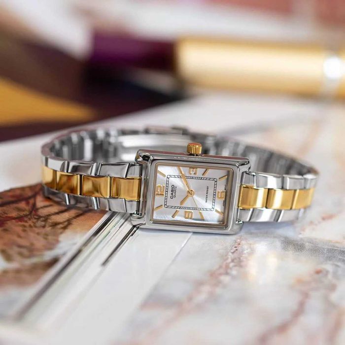 Нов дамски часовник Casio LTP-1234PSG-7AEG - гаранция