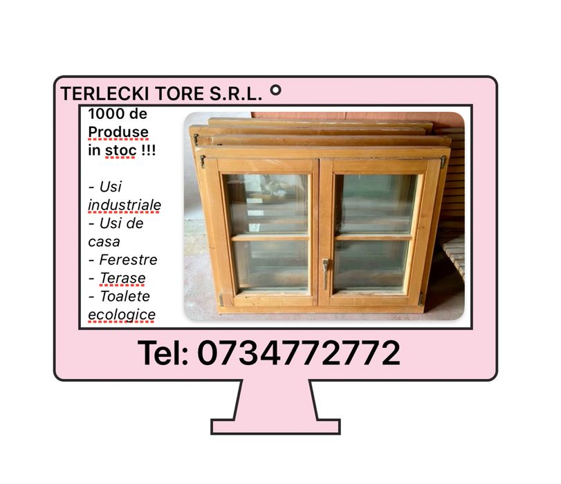 FEREASTRA LEMN TERMOPAN Germania geam sprosuri H 92 x L 112  Garantie