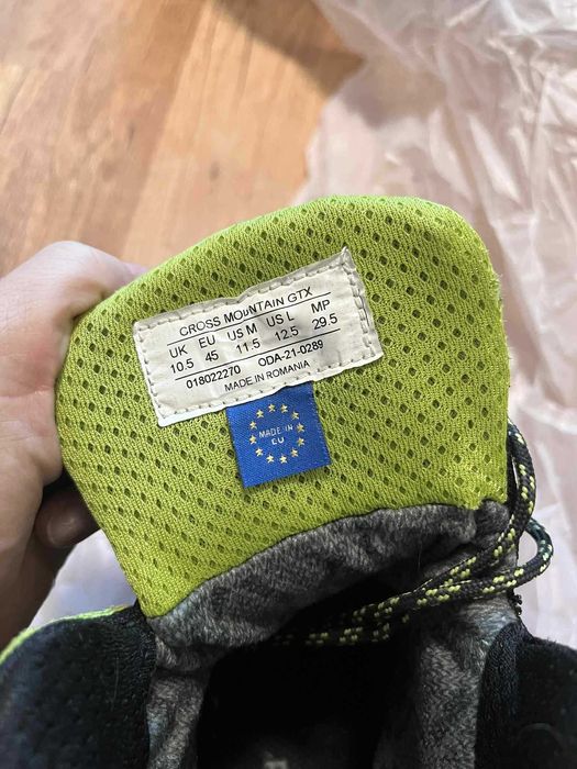 Мъжки туристически обувки Kayland Cross Mountain GTX Black Lime 45