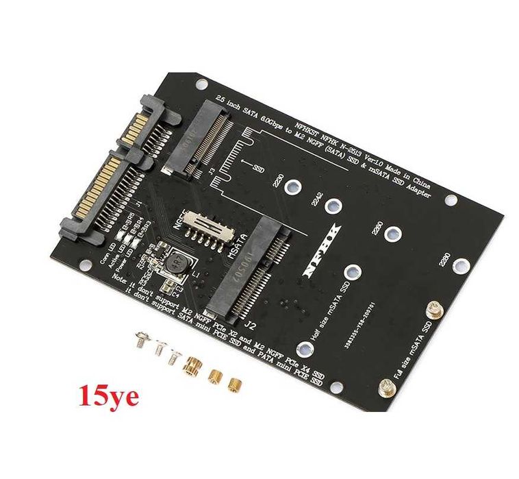 Адаптер PCI-Eх к M2/M.2 SATA SSD