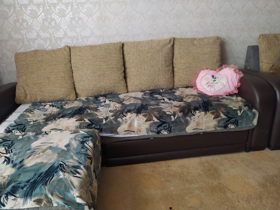 Продается диван и кресло, б/ у,