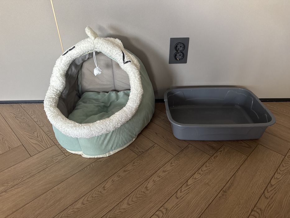 Лоток и домик для кошки