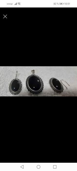 Argint 925 pietre onyx!