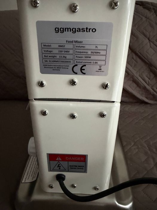 Професионален планетарен миксер GGM Gastro RMS7 – 7 л, 500 W, НОВ