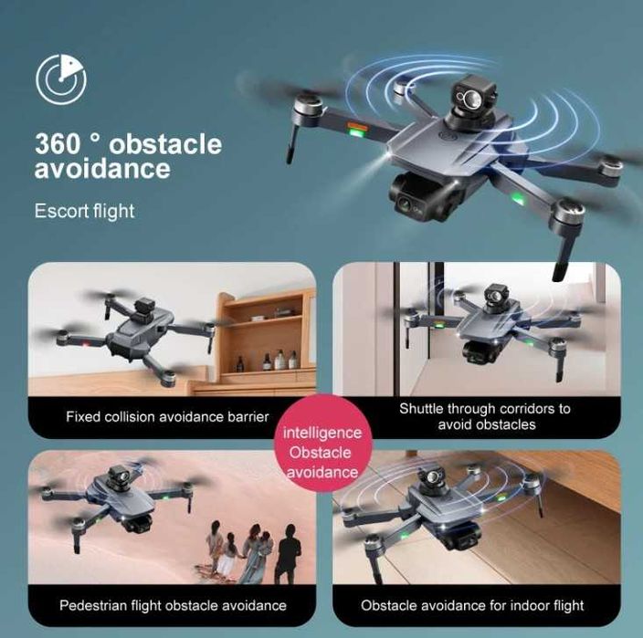 Drona RG101 PRO - Professional Control 3000Meters 8K Two Axis Mechanical Pan Tilt Camera Brushless Motor Laser Obstacle Avoidance GPS Drones