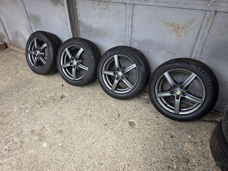Jante aliaj R16 alfa 159 +anvelope M+S 70%profil