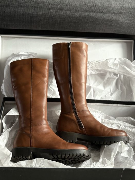 Зимни кожени ботуши