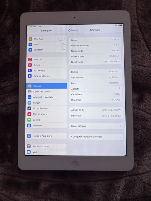 Ipad Air de 16 gb