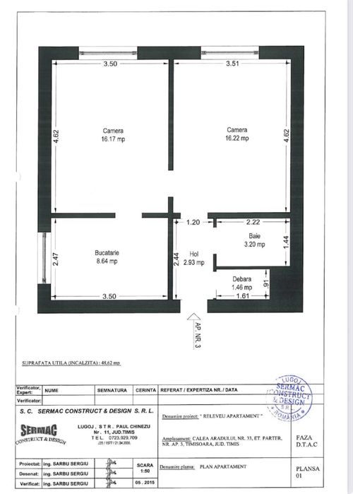 Proprietar vand apartament 2 camere parter calea Aradului langa Iulius Mall