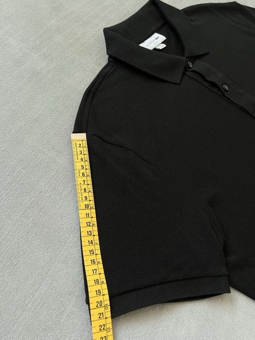 Lacoste Slim Fit Mens Size M (4) Black Polo Shirt Cotton Pique