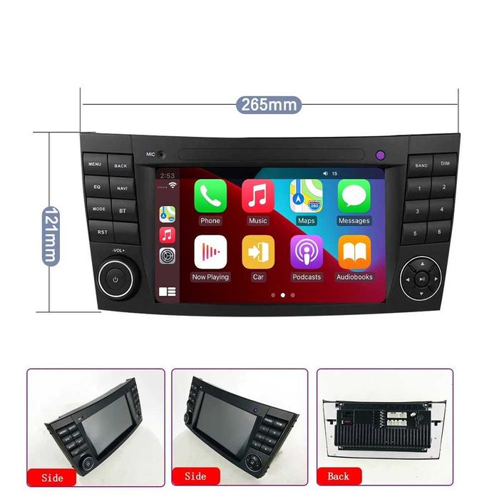 7-инчова мултимедия Mercedes E-Class W211 (2002–2009) Android Carplay