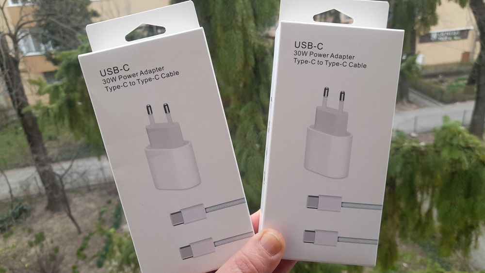 set incarcator fast charge 30w pt. Apple iPhone 15 16 17 Pro Max