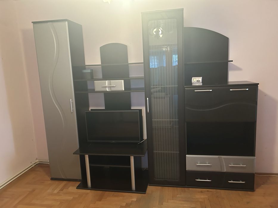 Mobila salon gri negru