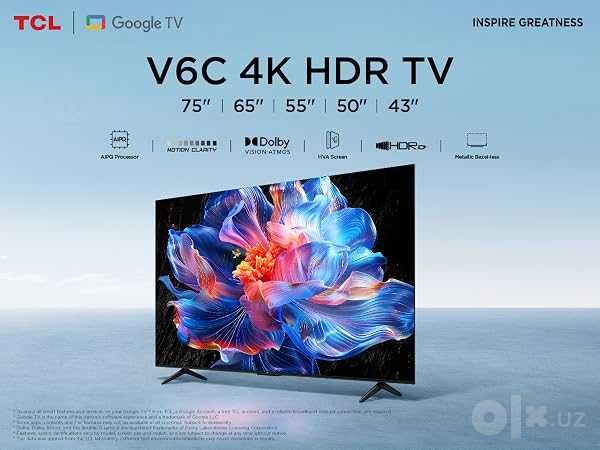 TCL Телевизор 65 V6C 65" 4K UHD Smart TV