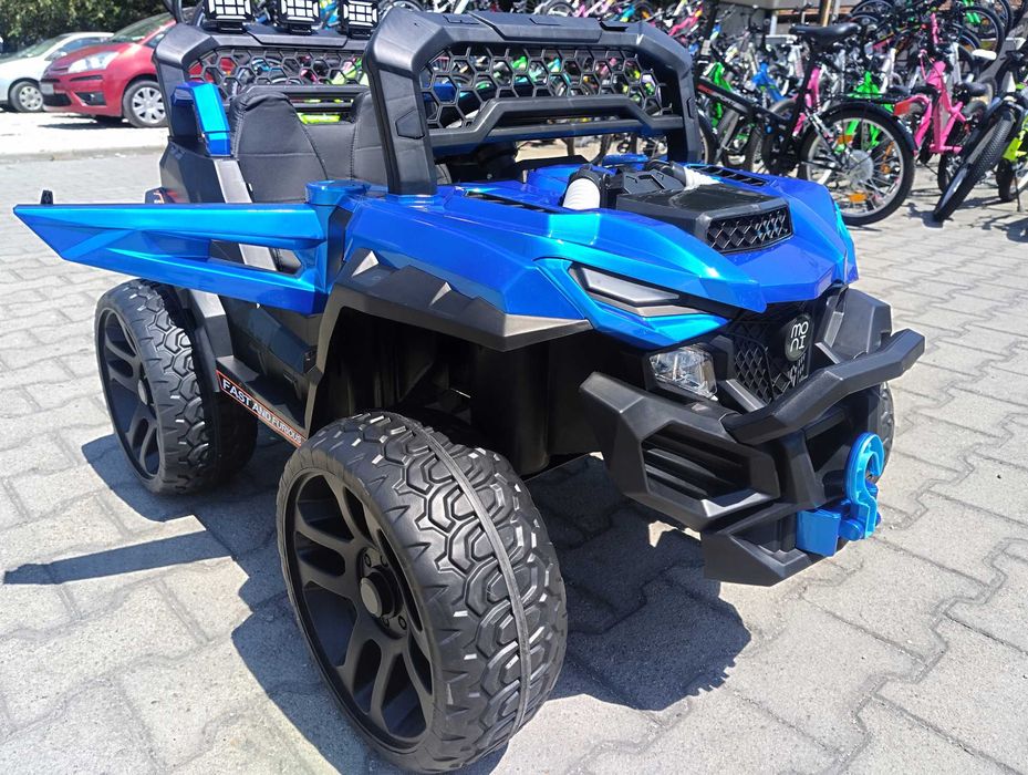 F1 Двуместен акумулаторен джип DUST син