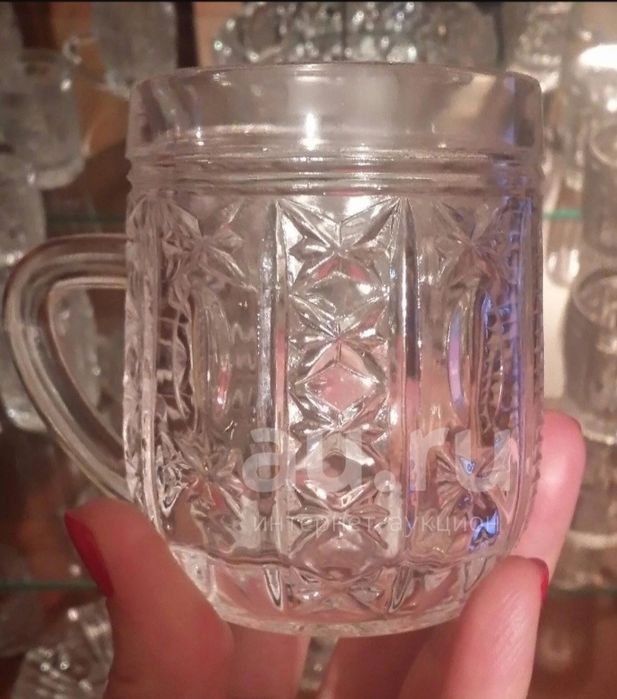 Кружки винтажные "Узор", 1960-80 гг.