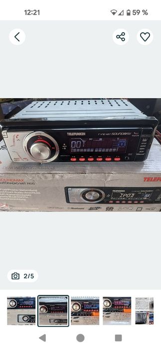 Radio MP3 auto cu bluetooth și afișaj lcd