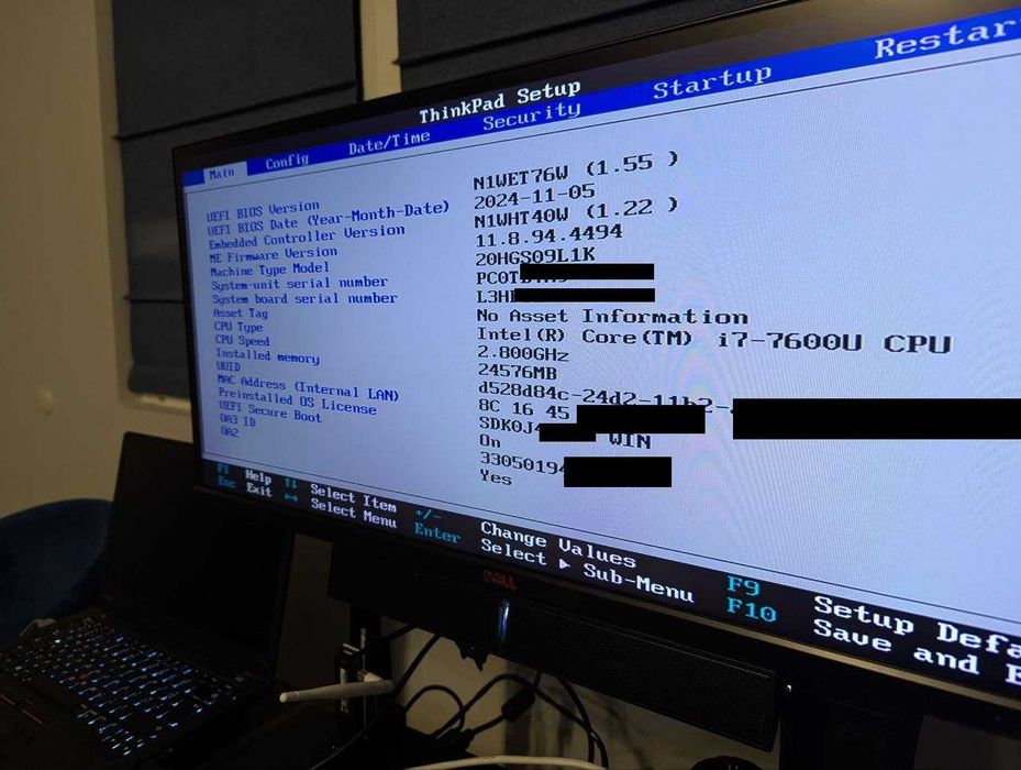 Lenovo ThinkPad T470s Core i7-7600U/24GB RAM/500GB NVME, WiFi 6E