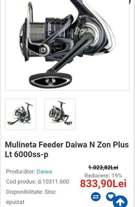 Mulineta Daiwa - N Zon Plus LT 6000SS-P