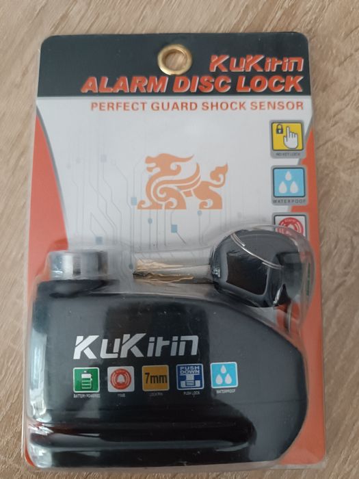 Заключващо  устройство с аларма за спирачен диск KuKirin Alarm Disc Lock