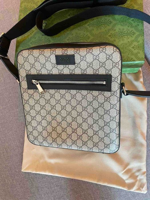 Gucci Оригиналнa чанта за Рамо Гучи Чантичка Supreme Canvas Кожа