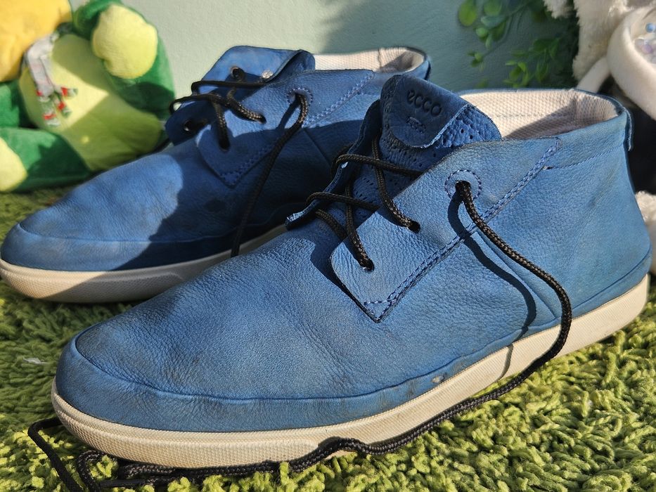 Ecco обувки от кожа в синьо N39