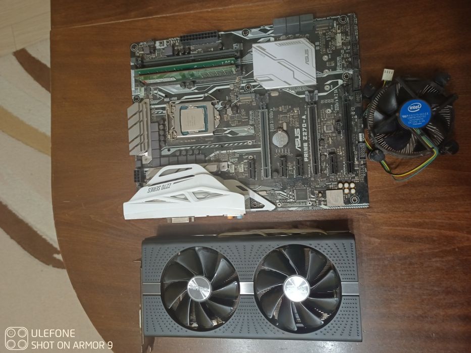 Продавам дъно, процесор, рам и видеокарта