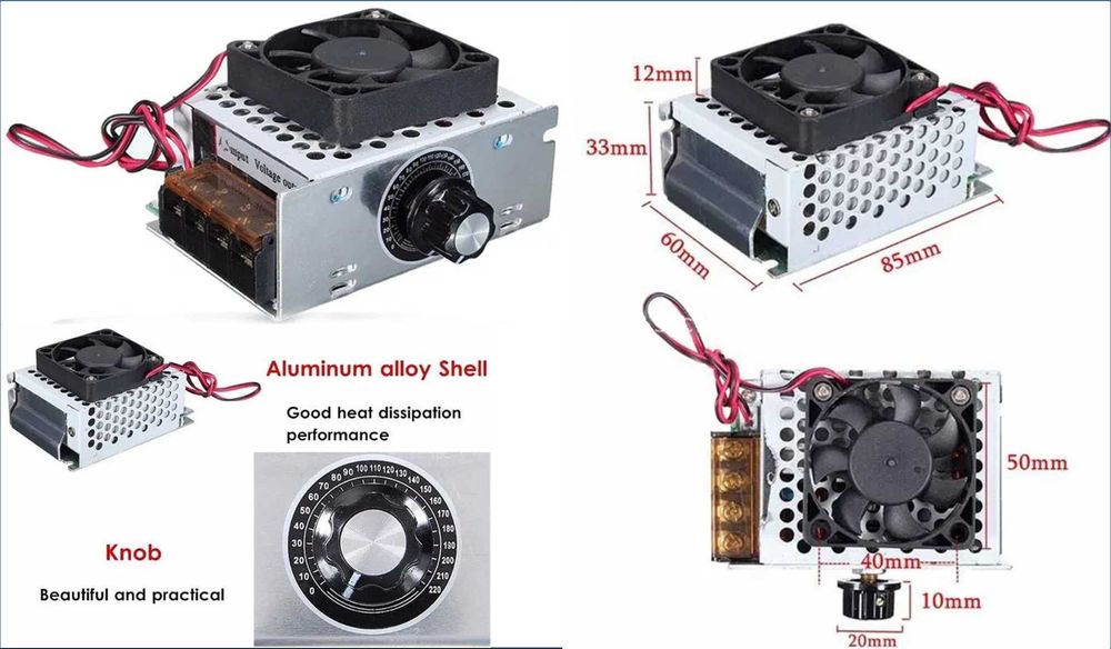 Variator tensiune regulator turatie motor curent alternativ 4000w 220V