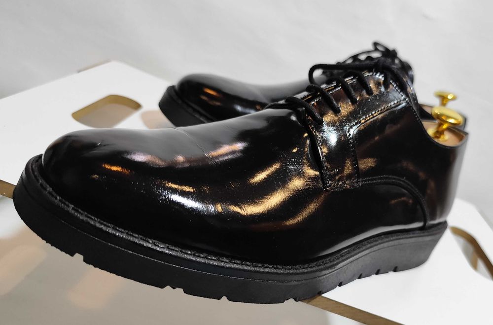 Pantofi derby 39.5 40 plain toe Imperial piele naturala moale
