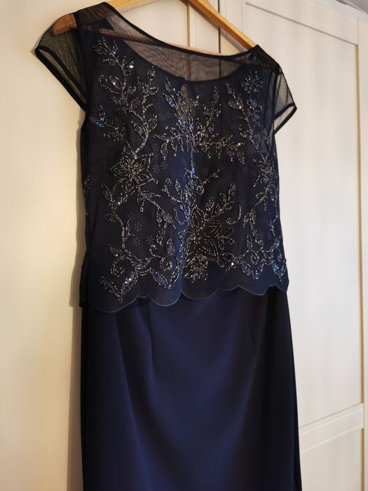 Rochie de seara, de ocazie bleumarin, mărime L