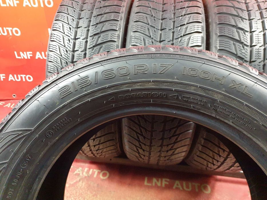 Anvelope de IARNA - 215/60/17 - NOKIAN - 6.5 - 8 MM - DOT 2017 !