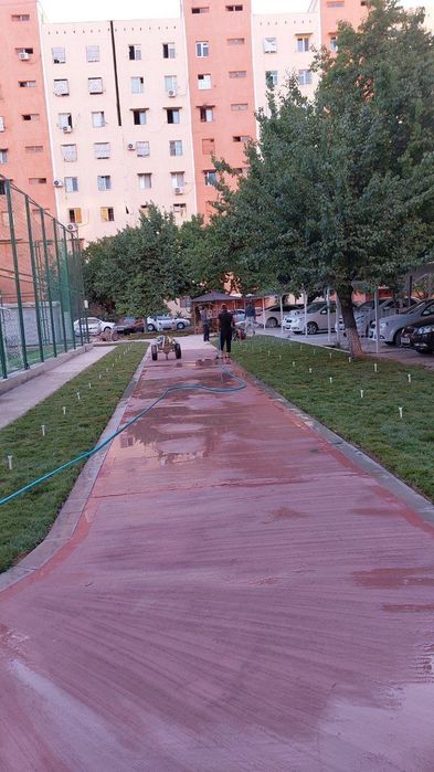 Асфальтирование любых тип дорог, а также благоустройство.