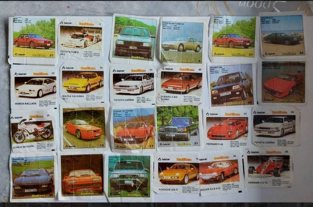 Продавам  картинки би биб/bi bib , bomby bom, turbo, ulker и др.