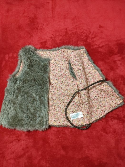 Vestă blăniță eleganta fetițe